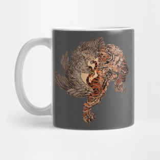 Irezumi Eagle and Tiger Mug